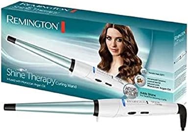 Remington Ferro Arricciacapelli - Forma a cono 13-25 mm - Shine Therapy: Rivestimento in Ceramica con olio di argan marocchino; fino a 210°C, ricci naturali, riccioli a spirale e onde, CI53W