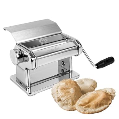 Marcato Macchina per la Pasta Atlas 150 Slide, Macchina Pasta Fresca, Acciaio Cromato,Compatibile con 11 Formati Extra.