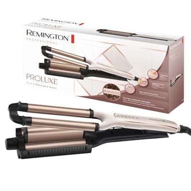 Remington Arricciacapelli Piastra Onde, 4 Tipi Di Onde E Volume Ai Capelli, 5 Temperature, Cilindro Centrale Regolabile, Proluxe Ci91Aw, Rosa
