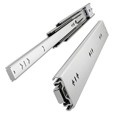 VADANIA Guide Per Cassetti Chiusura Aammortizzata Estrazione Totale 650 mm, Binari Cassetti, portata 120 kg, Estrazione Totale in 3 parti, Montaggio Laterale #VK2053 1 Paio