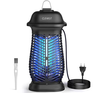 CLEVAST Lampada Antizanzare Elettrica, 20W UV Zanzariera, lLampada Zanzare Interno Esterno Elettrica per con IPX4 Impermeabile, Trappola per Zanzare, Acchiappa Mosche per Giardino