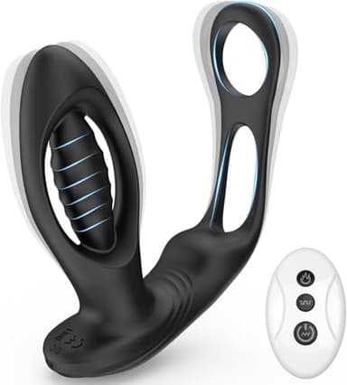 Wmmner Doppio Motore Pro𝚜Tata-Massa𝚐Gio-Uomo Vibrâtorepėr-Donnā Plǔg-Anälę-Elėttrićo Plu𝚐-An𝚊Le-Da-D𝚘Nna Víbratóri-Dónna-Pëne Didö-Añale-Per-Uōmiñi Dìdö-Vįbrantë-Dónnë, 10 Modalità, Impermeabile