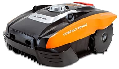 YARD FORCE Robot tosaerba COMPACT 400RiS fino a 400 mq - robot semovente con controllo Wi-Fi e app, sensore ultrasonico iRadar, funzione di taglio dei bordi e motore brushless