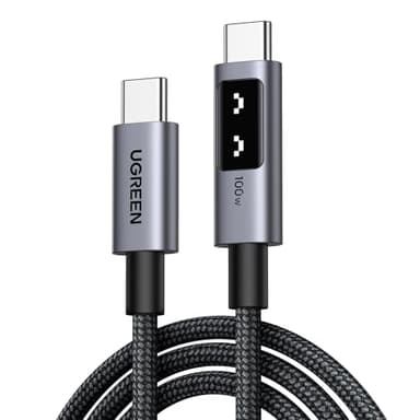 UGREEN Uno 100W Cavo USB C, Cable Type C in Nylon, Compatibile con MacBook iPad Air M2, ASUS, Acer, HP, iPhone 16/15 Plus Pro Max, Galaxy S25 Ultra S24 S23, Pixel 9/8. 2M