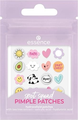 Essence Cosmetics Patch Pimple Spot Squad, Anti-Macchie, Curativo, Coprenza, Lenitivo, 32 Pezzi