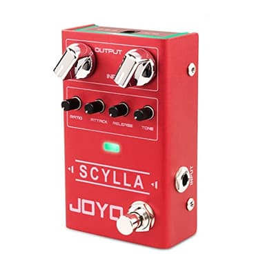 JOYO Pedali per basso, effetto compressore, con manopole di compressione precise, basso rumore e alta gamma di controllo dinamico, per chitarra elettrica bassista (SCYLLA R-27)