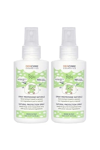 Deacare Baby KIT 2 SPRAY PROTEZIONE ZANZARE E INSETTI NATURALE per neonati e bambini. 2x100 ml