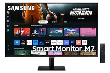 Monitor PC - SAMSUNG - SMART MONITOR M7 DM700 - 32 UHD 4K - Pannello VA - 60Hz - HDR10 - USB-C 65W - HDMI - Altoparlanti - Nero