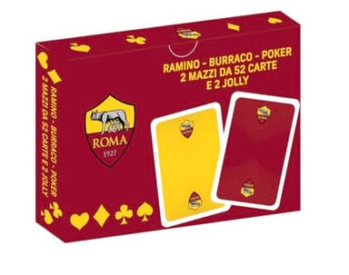 EURO PUBLISHING Carte da Gioco Roma - Poker - Burraco - Ramino (2 mazzi: 52 carte per mazzo + 2 jolly)