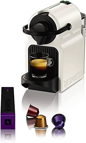 Krups Nespresso Inissia XN1001, Macchina da caffè, Sistema Capsule Nespresso, Serbatoio acqua 0.7L, White