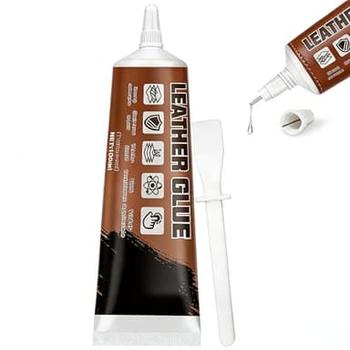 Allisway 100ml Colla per Pelle, Colla per Pelle e Cuoio, Impermeabile e Trasparente, Con Forte Adesione, Utilizzato per Riparare Prodotti in Pelle Come Scarpe, Divani e Portafogli
