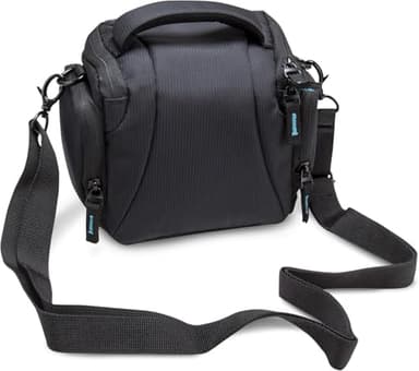 Bodyguard DSLM Borsa Fotografica System L – Custodia Impermeabile e Resistente agli Urti con Cinghia Regolabile e Scomparti per Accessori, Adatta per Fotocamere Bridge o Mirrorless, Nera