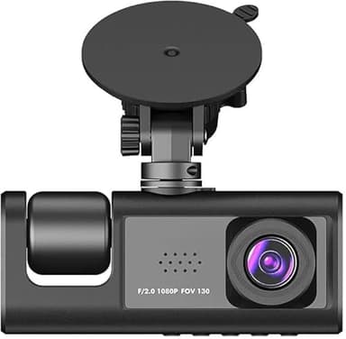 SQUADO Dashcam Auto Fronte e Retro Full HD 1080P – Grandangolo 170°, Visione Notturna, Rilevamento Movimento, Schermo 2