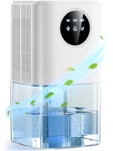Deumidificatore Case 1,8L, Deumidificatore con Timer e LED Touch Ultra Silenzioso (≤32dB) Anti-Muffa 22,5W - Per Igienizzare Bagno, Guardaroba (640ml/giorno)