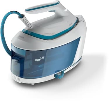 Philips PerfectCare Serie 6000 Generatore Di Vapore - 2400 W, 500 g Di Colpo Di Vapore, 6,5 Bar Di Pressione, Tecnologia OptimalTEMP, Serbatoio Da 1,8 l, Bianco/Blu (PSG6022/20)