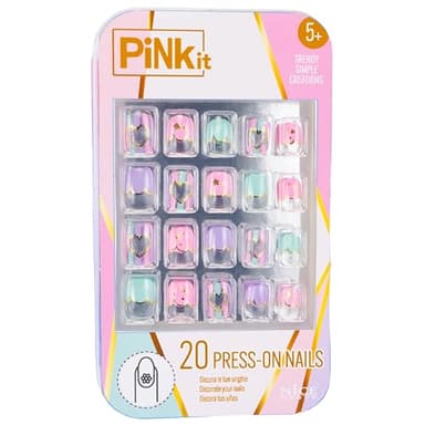 PINKIT Press On Nails, 1 Confezione di Unghie