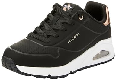 Skechers Stivali Invernali Unisex per Bambini Uno Autunno AirWinter, Finiture Sintetiche Nere, 1.5 UK Child