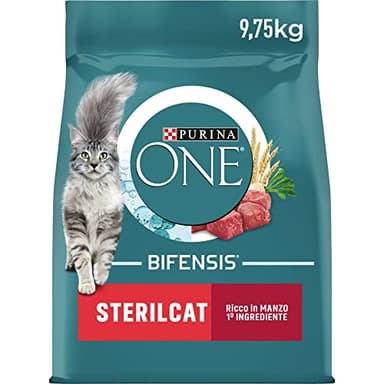 Purina One Bifensis Sterilcat Crocchette Gatto Sterilizzato Ricco in Manzo e Frumento 9,75 kg