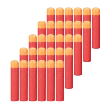POFET 30 Pezzi 9,5 cm/3,74" Ricarica di Freccette in Schiuma Rossa per Blaster Nerf N-Strike Elite Mega Series