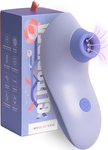 MySecretCase Vibratoreper Donna Professionale - Succhia Clitoride per Donne, Vibratore Clotoride Femminile Piccolo per Coppie, Stimolatore Silenzioso, Sextoys Masturbatori Femminili Vagina (Viola)