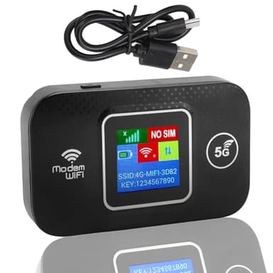 Culnflun Mobile Wifi Router 4G LTE, Wi-Fi 150 Mbps, Saponetta Wifi Con Sim, Schermo a Colori, Porta Micro USB, Batteria Ricaricabile, Collegare Fino a 10 Dispositivi (Versione Europa)