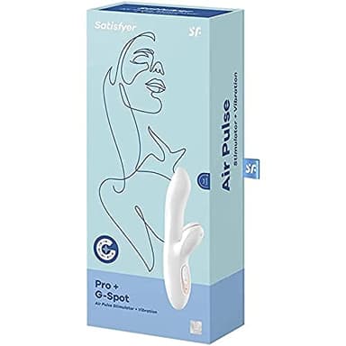 Satisfyer Pro G-Spot Rabbit | Succhia clitoride con 11 livelli di intensità | Massaggio punto G con 10 programmi di vibrazione | Vibratore ricaricabile | Giocattolo per il benessere sessuale IPX7