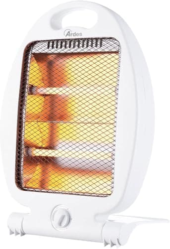 Ardes FLEXO MINI Stufa al Quarzo Pieghevole con 2 Livelli di Potenza (400/800 W), Riscaldamento a Irraggiamento, Compatta e Portatile per Spazi Ridotti