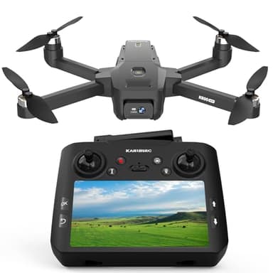 Drone GPS con Telecamera per Adulti e Principianti,Schermo HD da 4.5" Telecomando,Drone Professionale con Ritorno Automatico,Gesture Gravity Contro Mantenimento Dell'altitudine,Scheda SD da 32GB