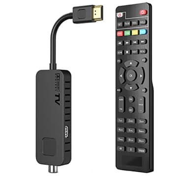 Dcolor Decoder Digitale Terrestre 2024 - Decoder DVB-T2 HDMI TV Stick, Dolby Audio HD 1080P H265 HEVC Main 10 Bit, Supporto USB WiFi/PVR