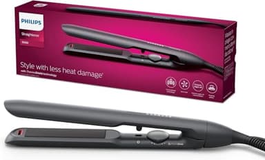 Piastra per capelli Philips serie 5000 con tecnologia termoprotettiva, Nero [modello BHS510/00]