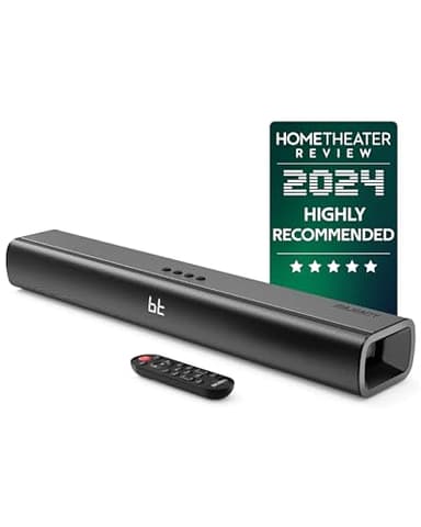 Majority 120W Barra Soundbar TV | Sound Bar con Bluetooth | 24" Soundbar 2.1 con Ottico, AUX & HDMI | Home Theater Montabile a Parete | Casse TV Suono 3D e controllo dell'equalizzazione Naga 60