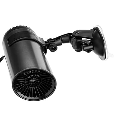 Riscaldatore per Auto da 150 W 12 V, Riscaldamento Rapido, Riscaldatore da 12 Volt con 2 Modalità di Temperatura, Riscaldatore da Campeggio con Supporto a Ventosa, Sbrinatore per Auto per Auto, Campeg