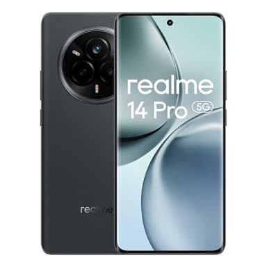 realme Smartphone 14 Pro 5g, 12+512GB, Grigio, fotocamera Sony IMX882 OIS AI, design che cambia colore sensibile al freddo, batteria 5260 mAh, IP69, display 120Hz, esclusiva Amazon Nessun adattatore