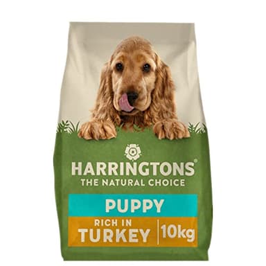 Cibo Secco per Cani Harringtons Complete Puppy Turkey And Rice, 10 kg, Realizzato con ingredienti Completamente Naturali