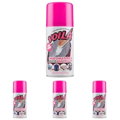Voila Smacchiatore per Tessuti Spray, 200ml, 1, 1 (Confezione da 4)