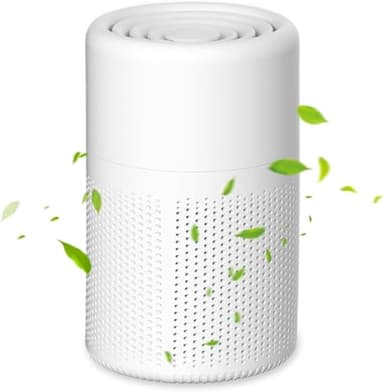 Purificatore d'Aria, Filtro HEPA Purificatore Aria, USB Air Purifier con Aromaterapia, Silenzioso Purificatore d'aria per Interni, Casa, Ufficio, Polvere, Fumo, Forfora di Animali Domestici, Odori