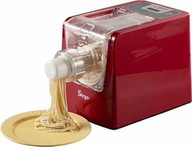 Macchina per Pasta Fresca Automatica Sirge PASTAMAGIC – 300W, 22 Trafile, 900g Capacità, 4 Programmi, Kit Ravioli Incluso – Pasta Verticale Anti-Appiccico