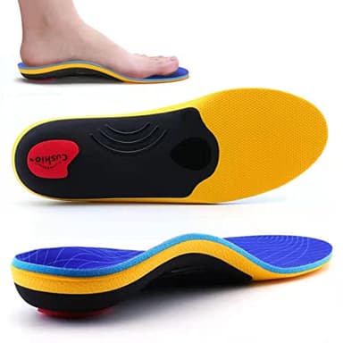 Valsole - Solette ortopediche, soletta per scarpe con supporto per la fascite plantare, per il tallone, i piedi piatti, il dolore ai piedi, solette comode per uomini e donne, colore blu