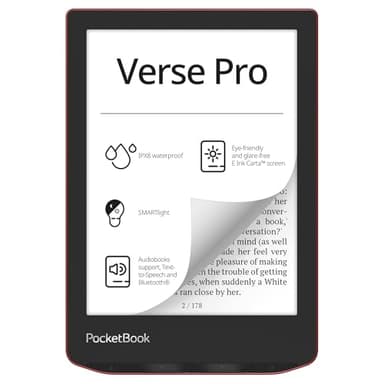 PocketBook Verse PRO Libro Electrónico 6" 16GB Rojo Pasión