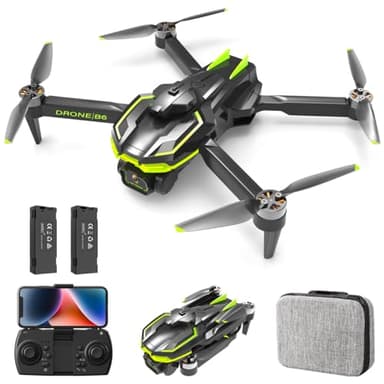 Drone con Telecamera HD 1080P Pieghevole Drone con Motore Brushless, RC Quadcopter Telecomandati Droni per Principianti e Bambini/Adulti, Giocattoli Regalo per Ragazzo e Uomo