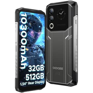 DOOGEE Blade 20 ULTRA Rugged Smartphone, 32GB+512GB Telefono Indistruttibile, 6,6 pollici con display da 1,54 pollici,10300mAh 50MP+8MP, 4G Triple SIM/NFC/Face ID/GPS