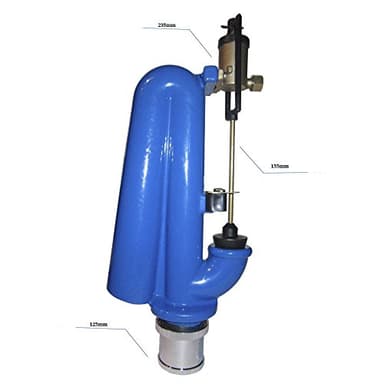 BATTERIA SCARICO SIFONE HIDRODIBA PER CASSETTA ALTA IN CERAMICA "TIPO CATIS"