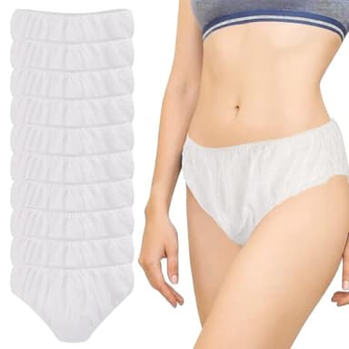 FEQDWOX 10 pezzi mutandine monouso donna, postpartum, ospedale, maternità, mestruazioni, viaggio, hotel, spa, confezione multipla