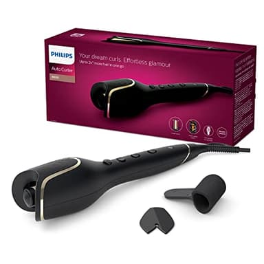 Philips Auto Curler 8000 Series, arricciacapelli, 27 diverse opzioni di styling, nero, modello BHB876/00