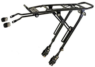 Rear Carrier, Alloy, Black, For 20-29, Max. Load 25 Kg