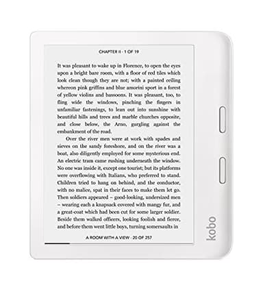 Kobo Libra 2 | eReader | Touchscreen impermeabile da 7" | Antiriflesso | Luminosità e temperatura colore regolabili | Riduzione luce blu | eBook | WiFi | 32 GB | Tecnologia Carta E Ink (bianca)