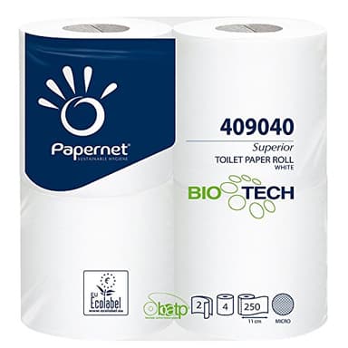 Carta igienica Bio Tech - 36 rotoli a 2 veli/250 fogli, adatta per barche, toilette chimiche, roulotte, camper e caravan