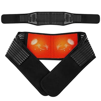 ACWOO Fascia Lombare Riscaldamento, Fascia Lombare Posturale Regolabile per Uomini e Donne, Cintura Riscaldante Fascia Supporto Lombare, Cintura addominale per alleviare il dolore lombare, Sciatica