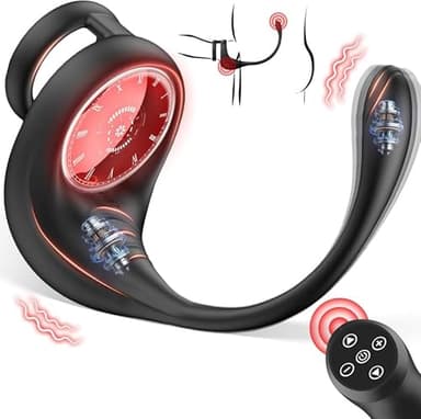 Vibratore per Uomo Prostata Vibratore Analesex - Sex Toys Vibratoreper Uomo Professionale Anello Vibrante, Vibratore Anale Stimolatore Prostata per Lui, 10 Modes Massaggiatore Prostatico Analesex Toy