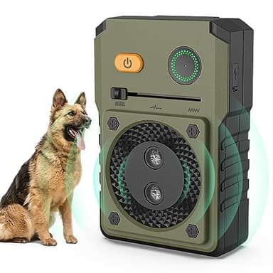 Bubbacare Antiabbaio per Cani, 3 modalità Dispositivo Ultrasuoni per Cani, 50 Piedi di Raggio di Controllo Effettivo, Dispositivo Impermeabile IPX4 Anti Abbaio per Interno ed Esterno